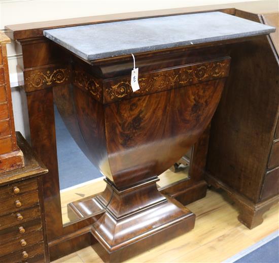 A marble top console table W.103cm